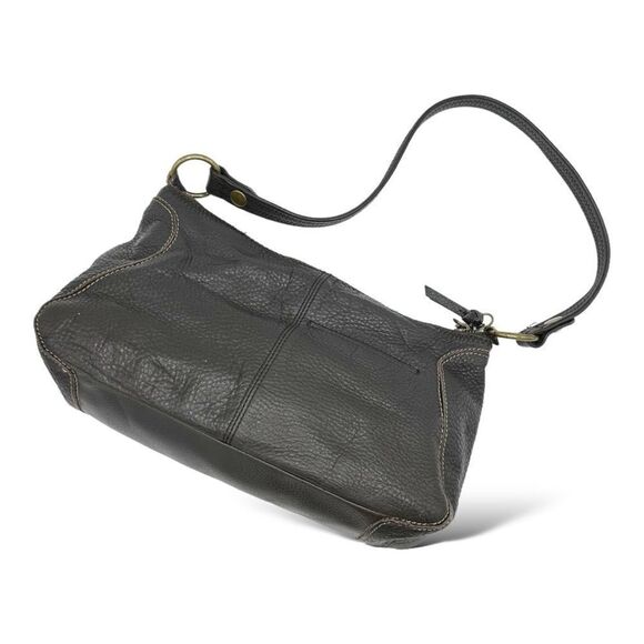 The Sak Boho Dark Brown Pebbled Leather Hobo Shoulder Bag Refurbished - Picture 3 of 13